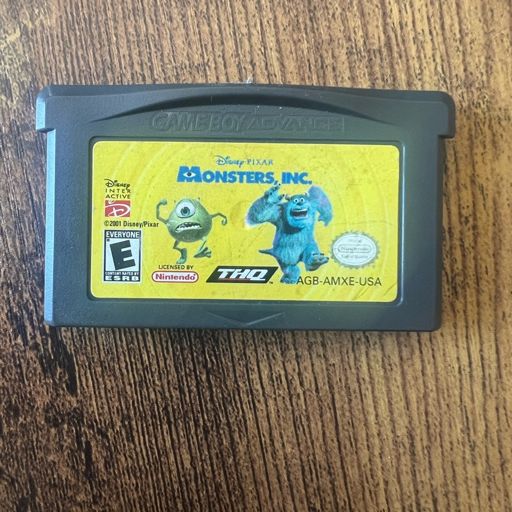 Nintendo Gameboy Advance Game Cartridge Only Monsters Inc
